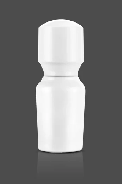 Botella de cerámica blanca para la maqueta de diseño de productos cosméticos — Foto de Stock