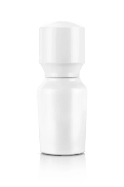 Λευκό κεραμικό μπουκάλι για καλλυντικό προϊόν σχεδιασμού μακέτα-up — Φωτογραφία Αρχείου