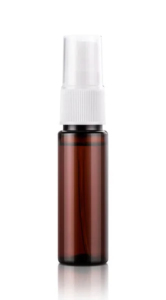 Barna átlátszó szájspray palack termék design modell — Stock Fotó