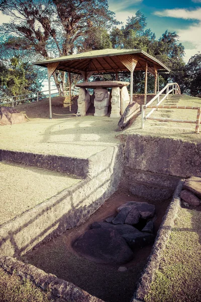 San augustin idols, colombia, south america, inka civilization i — стоковое фото