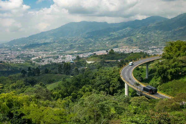 Út a mountains, Kolumbia, latin-Amerikában — Stock Fotó