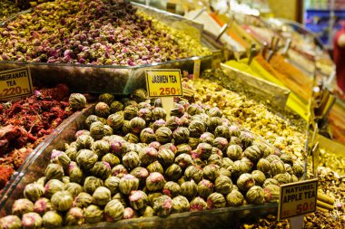 Türk baharat deposu ın Bazaarı Pazar istanbul Türkiye