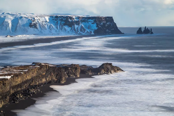 Island Vik Vinter Island — Stockfoto