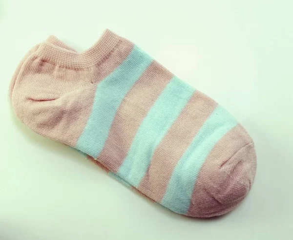 Pink Blue Socks Vintage Filters Effect — Stock Photo, Image