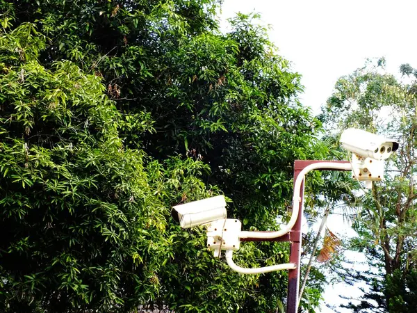CCTV zabezpieczeń aparatu sprzęt odkryty — Zdjęcie stockowe