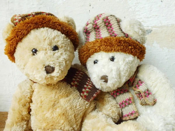 Romantisches Paar von Teddybären — Stockfoto