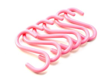 s-şekil üzerinde izole beyaz arka plan kanca