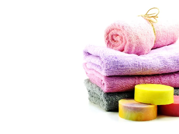 Accessori Detergenti Spa Con Shampoo Sapone Crema Doccia Prodotti Bagno — Foto Stock