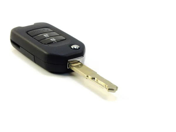 Carro chave remoto isolado no fundo branco — Fotografia de Stock