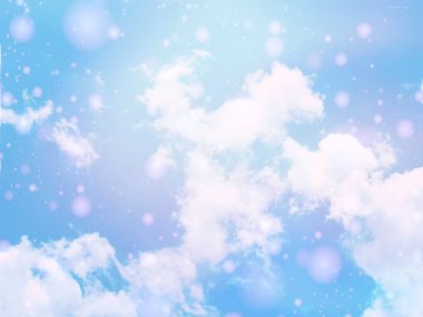 Bulanık arkaplan gökyüzü beyaz parlak parlak ışıklar bulanık