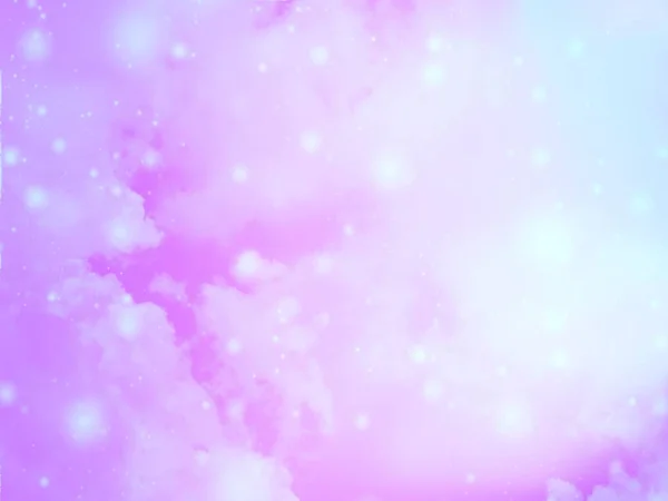 Blurred colorful background sky with flare white lucent lights blurry — Stock Photo, Image