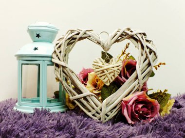 Sevgililer günü kavramı kalp simgesi ve güzel dekor