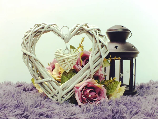 Sevgililer günü kavramı kalp simgesi ve güzel dekor