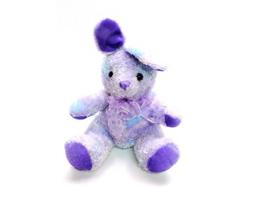 tavşan Paskalya tavşanı bebek beyaz arka plan üzerinde