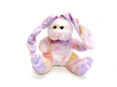 tavşan Paskalya tavşanı bebek beyaz arka plan üzerinde