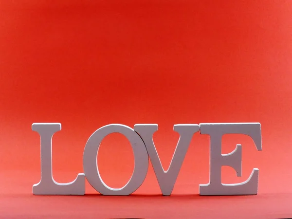 Valentinstag Hintergrund Alphabet Wort Liebe — Stockfoto