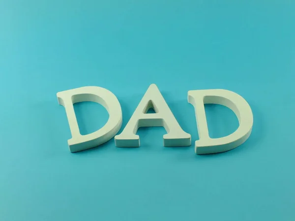 Word Text Dad Space Background Father Day Concept — Stock Photo, Image