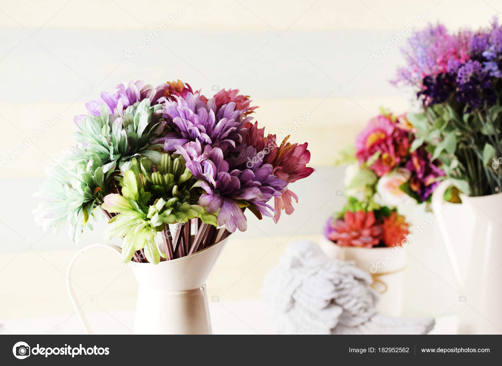 Bouquet Fleurs Artificielles Décoration Colorée