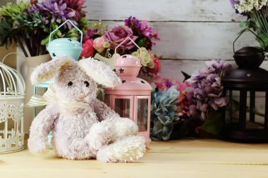 güzel iç bebek ve farklı ev ilgili nesneleri ile