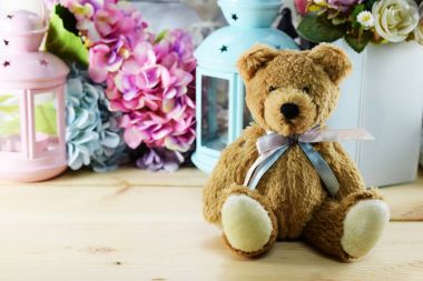 güzel dekorasyon oyuncak ayı ile farklı ev ilgili nesneleri