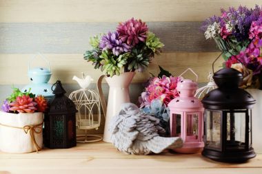 farklı ev ilgili nesneleri ile güzel iç dekorasyon