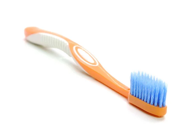 Orange Toothbrushes Isolated White Background — Stock Photo, Image