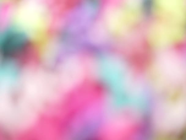 Pastel abstrato desfocado fundo focado — Vídeo de Stock