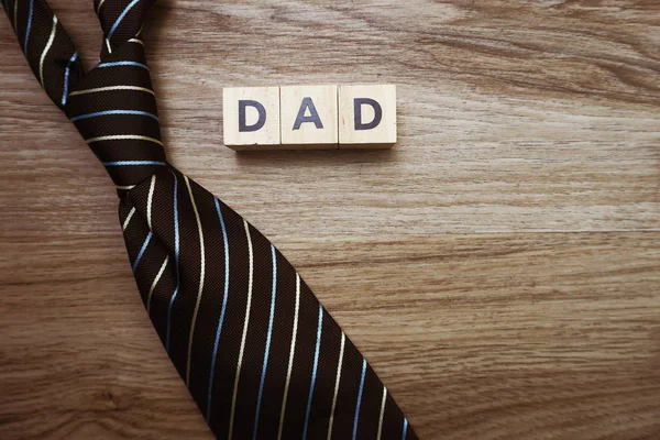 Buon Concetto Festa Del Papà Con Lettera Dell Alfabeto Dad — Foto Stock