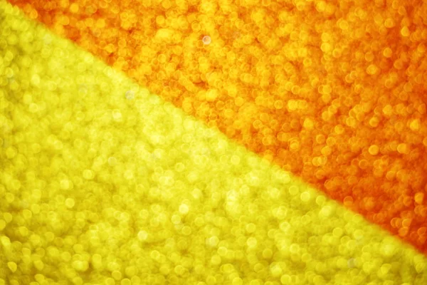Abstract Defocused Shiny Sparkle Yellow Orange Glitter Bokeh Background — Stock Photo, Image