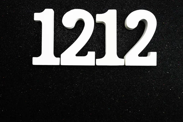 1212 Alphabet Letters Black Glitter Background — Stock Photo, Image