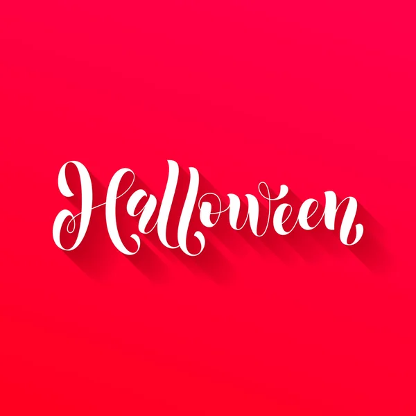 Halloween Party Spooky belettering wenskaart — Stockvector