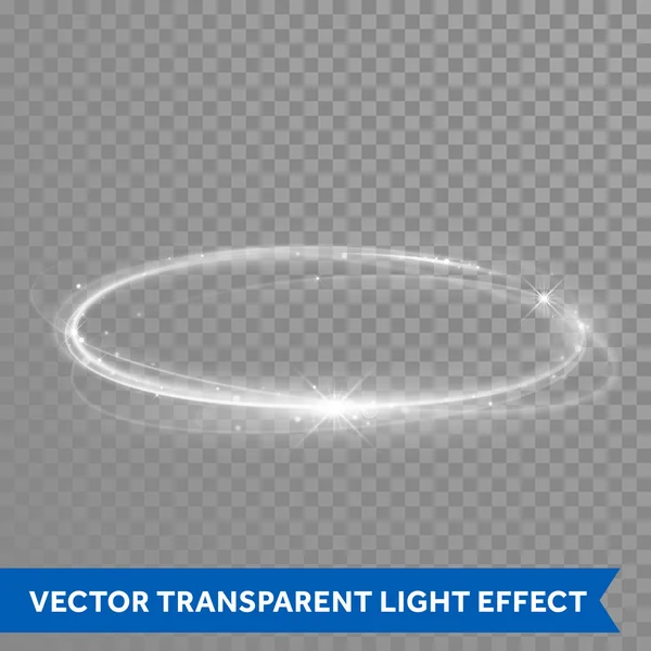 Vector neón efecto luz círculo espiral — Vector de stock