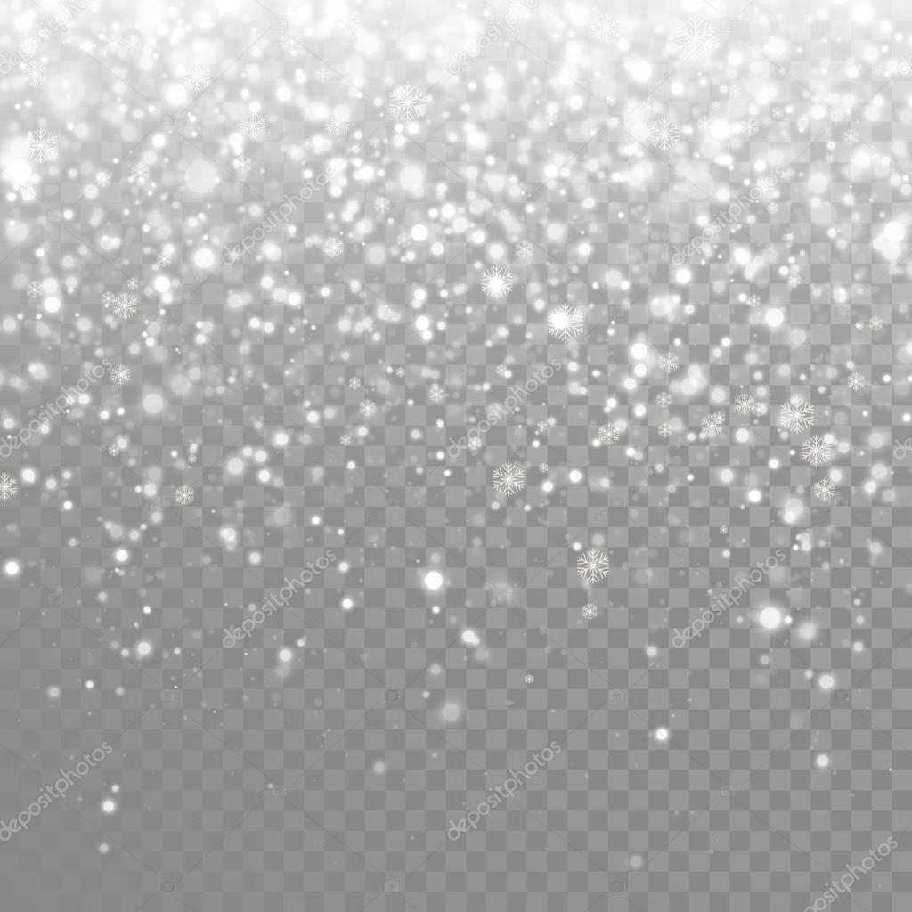 Vector gold glitter particles background effect