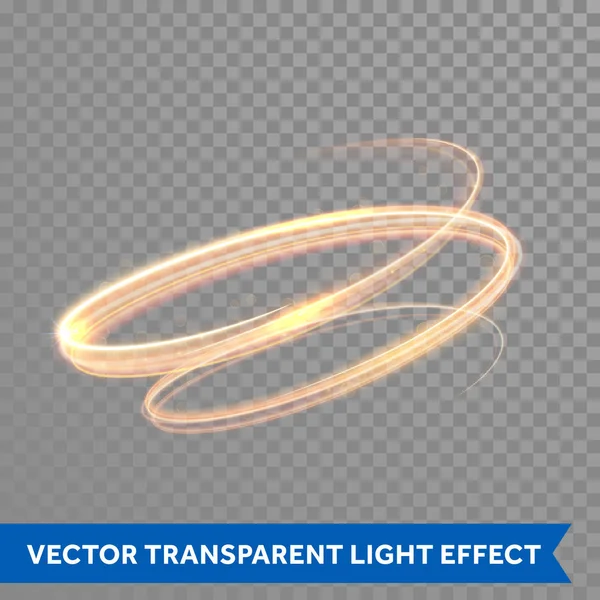 Золотий ефект світлового вогню — стоковий вектор