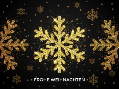 Frohe Weihnachten. German Christmas greeting card