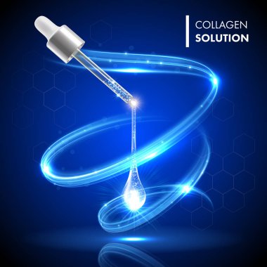 Altın yağı serum kollajen damlacık kozmetik tedavisi
