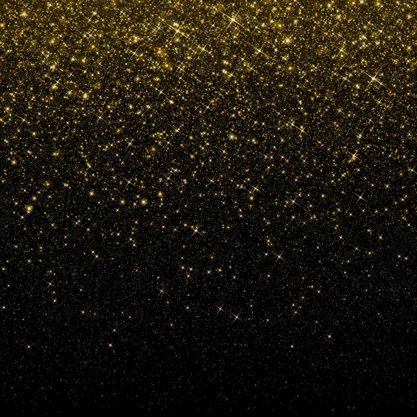 Gold glitter particles background — Stock Photo, Image