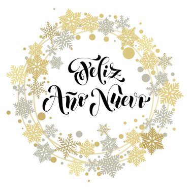 İspanyolca mutlu yeni yıl tebrik kartı, Feliz Ano Nuevo