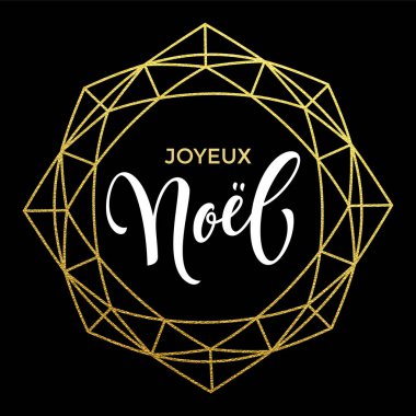 Joyeux Noel Fransız Noel tebrik kartı süsleme