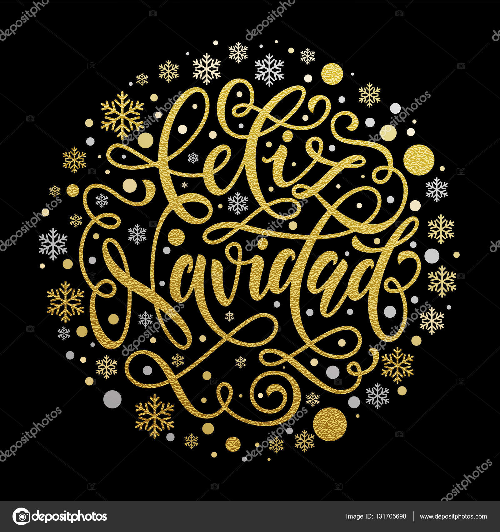 Frohe Weihnachten auf Spanisch Feliz Navidad Text für Grußkarte
