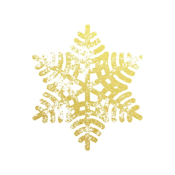 Χρυσό νιφάδα χιονιού χριστουγεννιάτικο με χρυσό glitter — Διανυσματικό Αρχείο