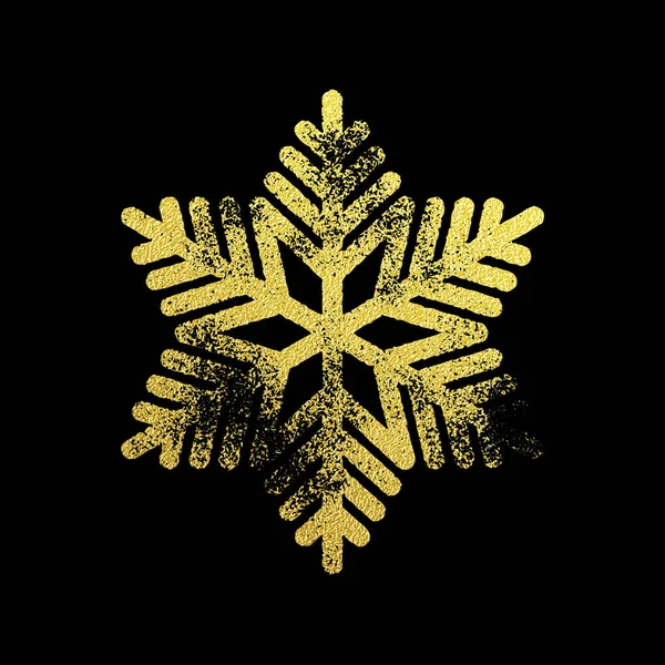 雪花装饰与金色亮片的纹理 — 图库矢量图片
