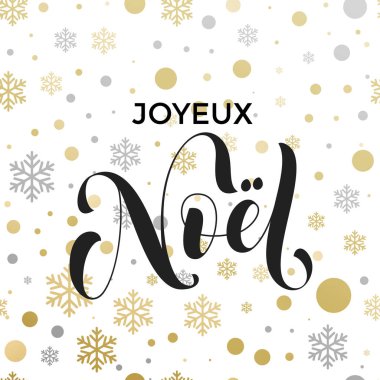 Fransız Noel arka plan deseni Joyeux Noel dekoratif vektör
