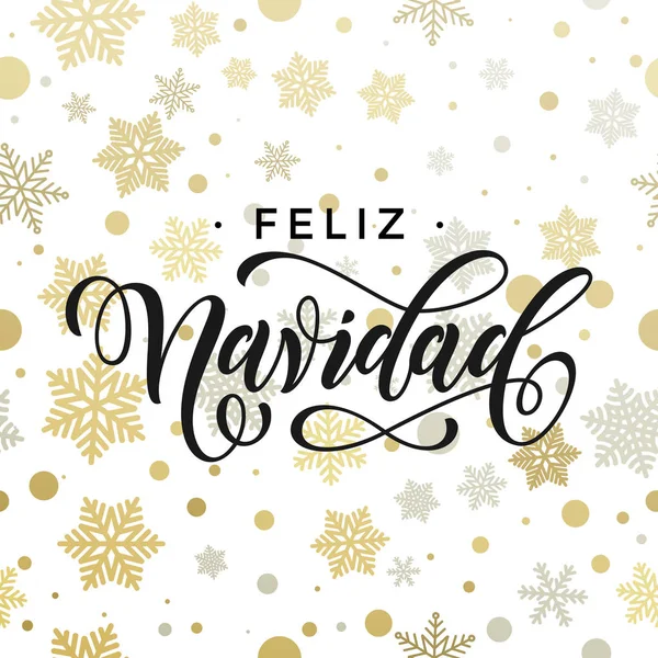 Navidad española fondo decorativo oro adornos tarjeta — Vector de stock