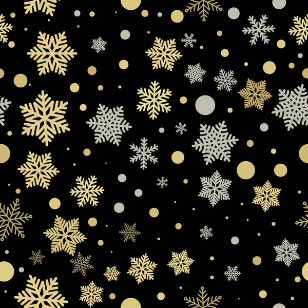 Navidad patrón de fondo de copo de nieve Año Nuevo vector decorativo nieve — Archivo Imágenes Vectoriales