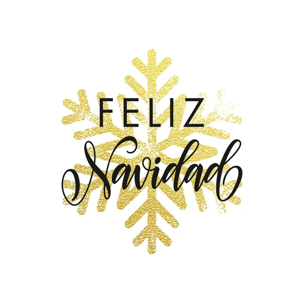 Navidad en español Texto de Navidad para tarjeta de felicitación — Vector de stock