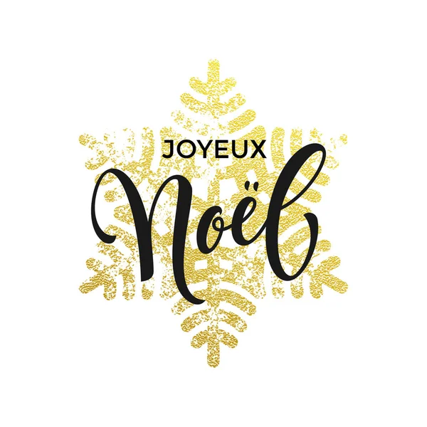 Joyeux Noel. Cartão de felicitações de Natal francês —  Vetores de Stock