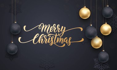 Dekorasyon altın top süsleme Merry Christmas bayram tebriki