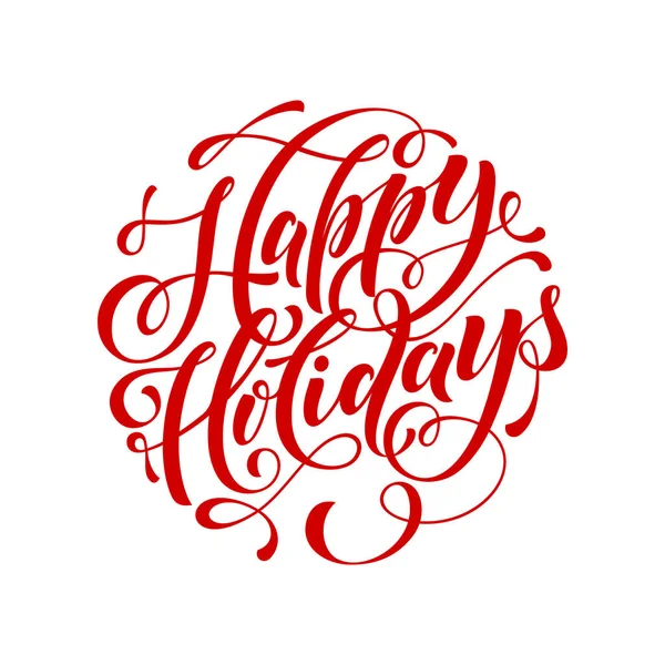 Vektor szöveg kalligráfia boldog karácsonyt felirat design üdvözlés — Stock Vector