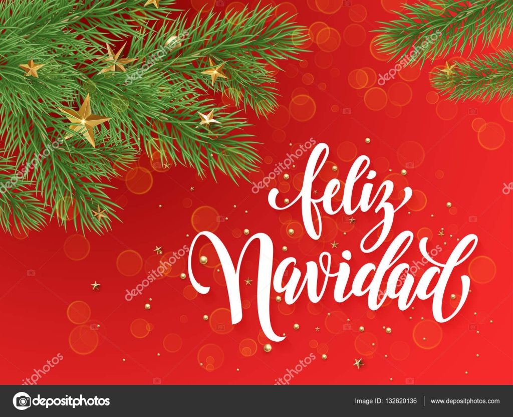 spanish merry christmas feliz navidad text greeting calligraphy lettering decorative red background with golden christmas ornament decorations of gold - Spanish Christmas Decorations spanish merry christmas feliz navidad text greeting calligraphy lettering decorative red background with golden christmas ornament decorations of gold - Spanish Christmas Decorations